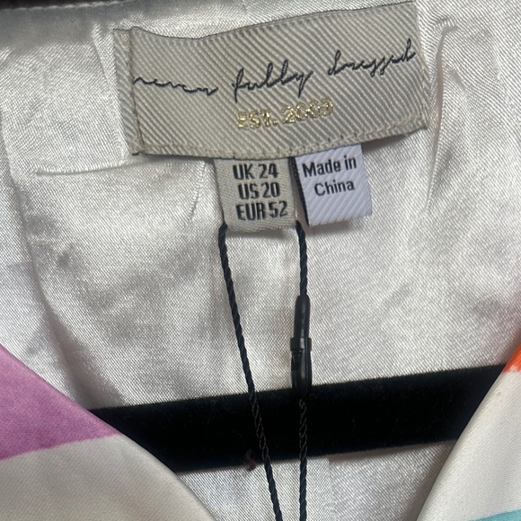 Never Fully Dressed Suki Rainbow Stripe Bomber Curve - Picture 10 of 10